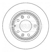 BORG & BECK Тормозной диск BBD4335